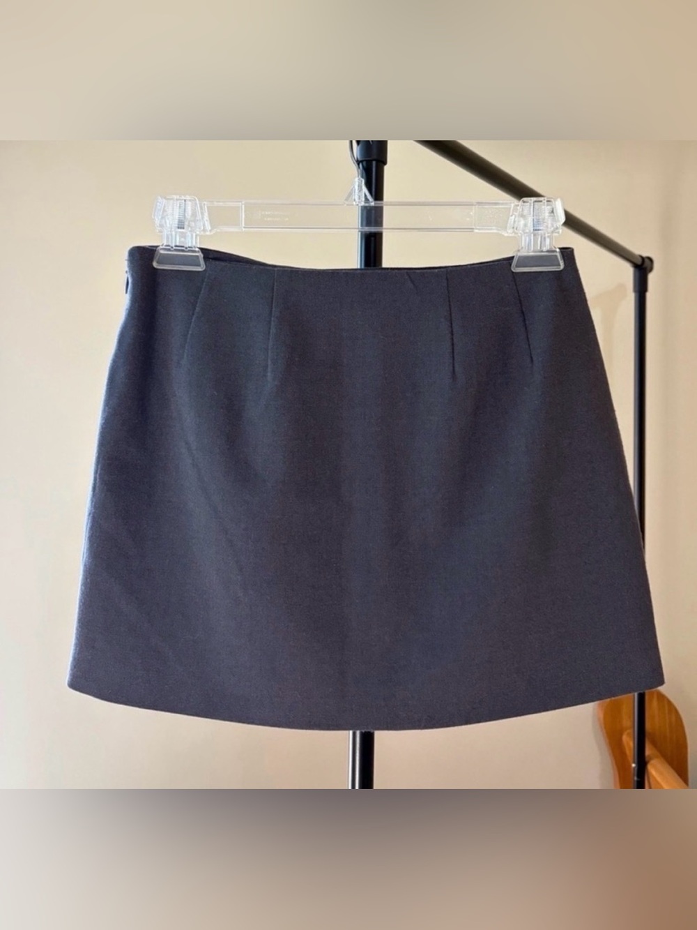 OAK + FORT dark Grey Mini Skirt Size 0 Tailored Fit